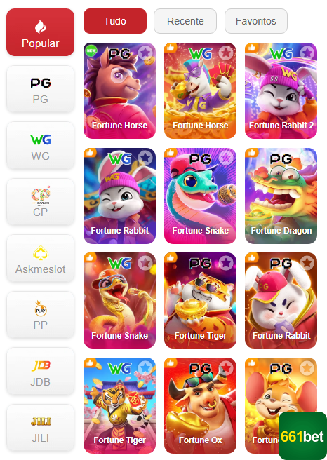 Experiência de Jogos 661bet.com